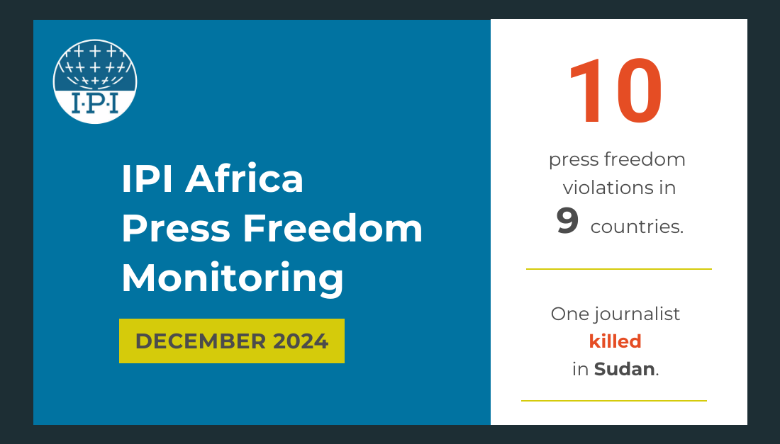 Africa Media Monitoring December 2024: Threats to press freedom in Sudan, Guinea and Liberia
