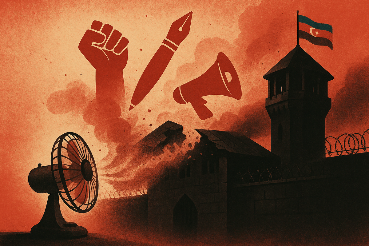 “Flood Them with Fans”: RSF and Exiled Azerbaijani Media Launch Solidarity Campaign for Imprisoned Journalists