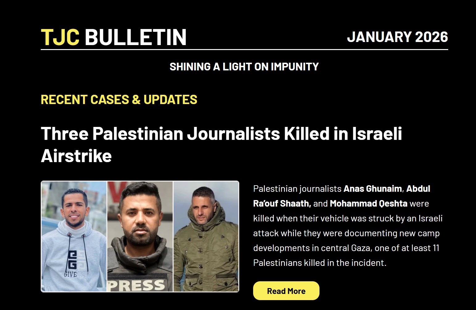 TJC Bulletin January 2026