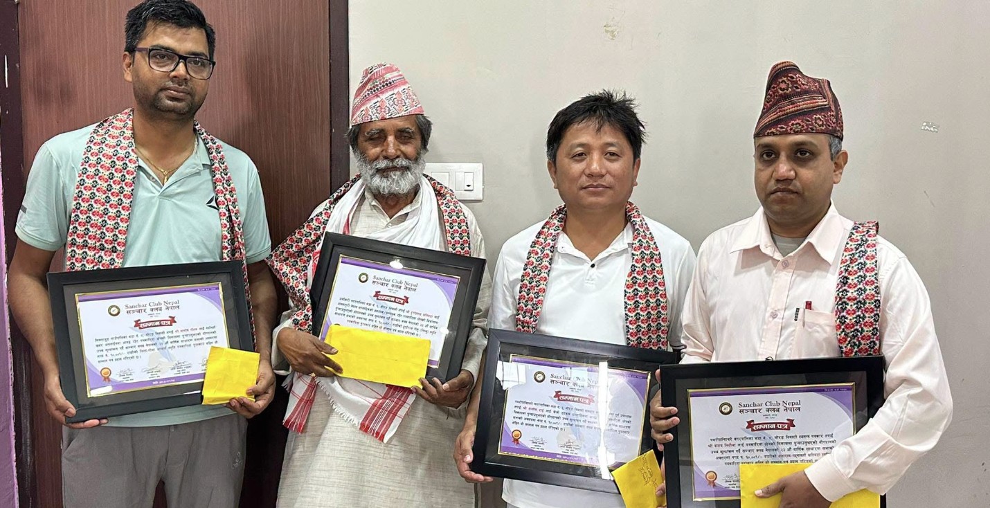 Four Nepali Journalists Honored for Community Reporting Contributions